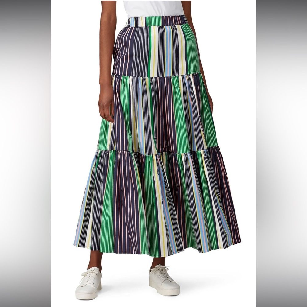 Tory Burch Multicolor Striped Maxi Skirt - Picture 2 of 13
